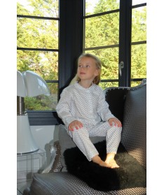Pyjama long fille flanelle...