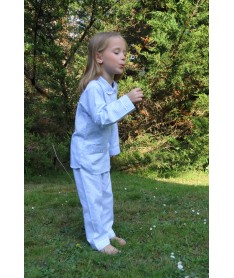 Pyjama long fille pilou...